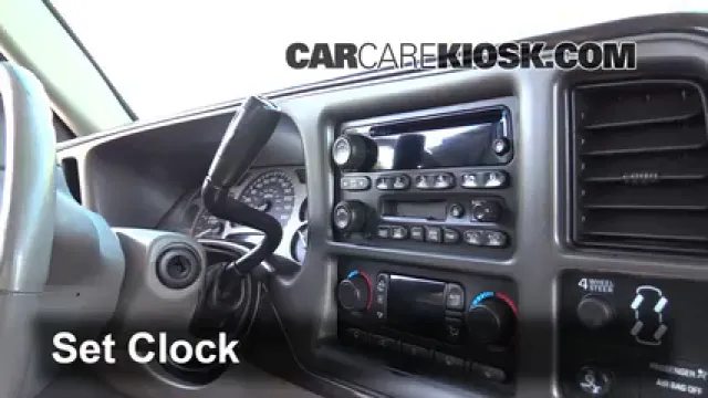 2003 GMC Sierra Denali 6.0L V8 Reloj Fijar hora de reloj